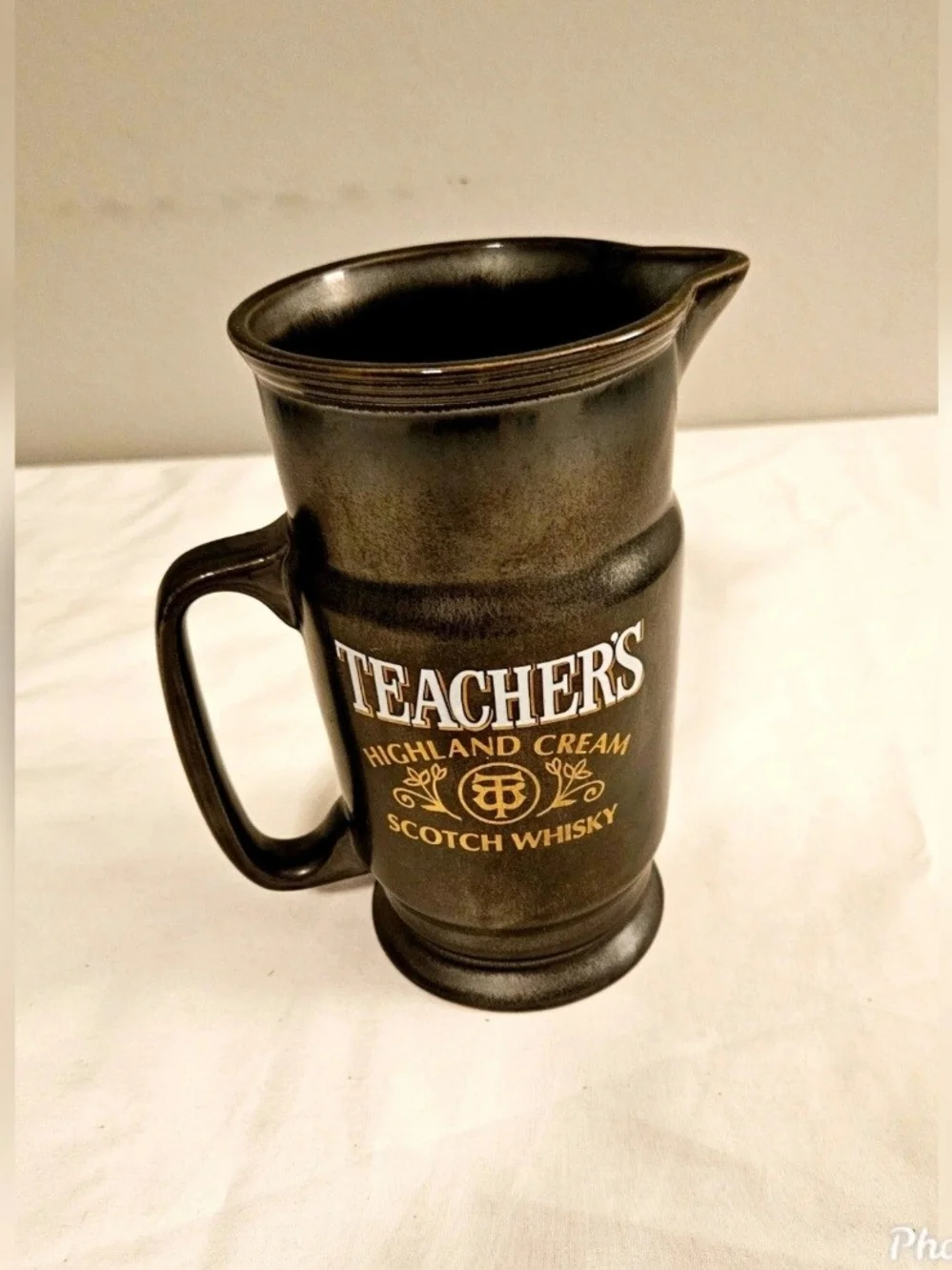 Vintage Teacher’s Highland Cream Scotch Whisky Pitcher